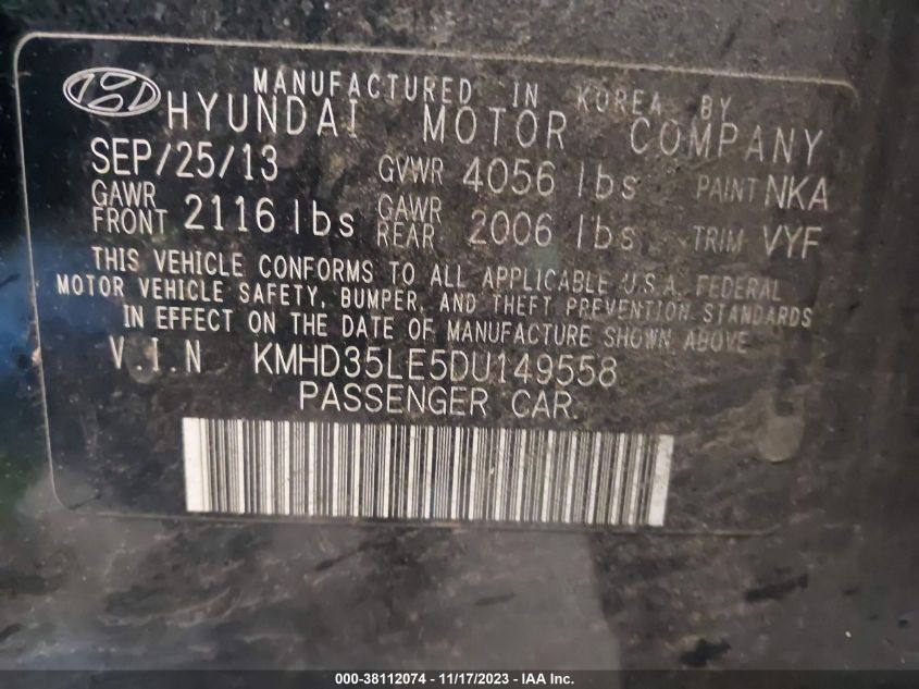 2013 HYUNDAI ELANTRA GT - KMHD35LE5DU149558