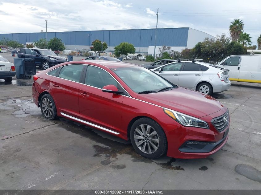 2015 HYUNDAI SONATA 2.4L SPORT - 5NPE34AF7FH244750