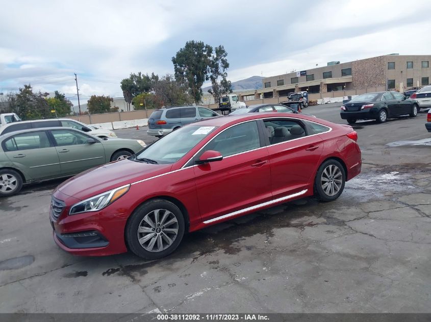 2015 HYUNDAI SONATA 2.4L SPORT - 5NPE34AF7FH244750