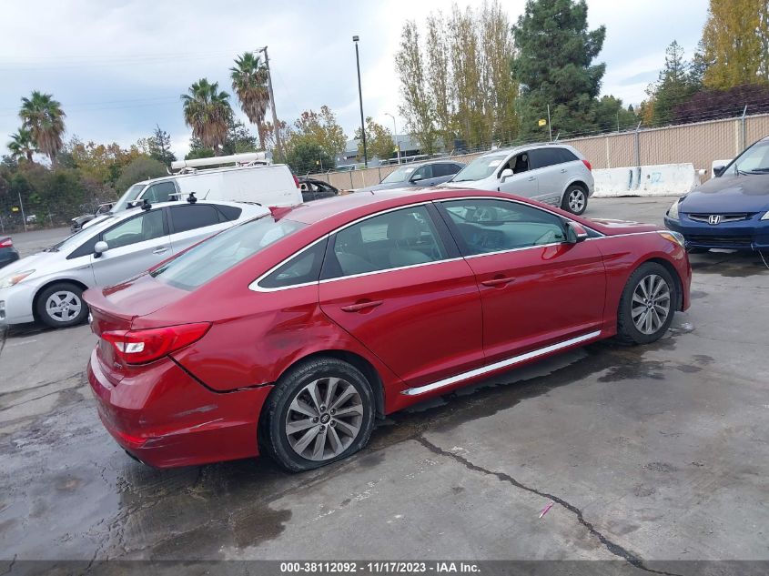 2015 HYUNDAI SONATA 2.4L SPORT - 5NPE34AF7FH244750