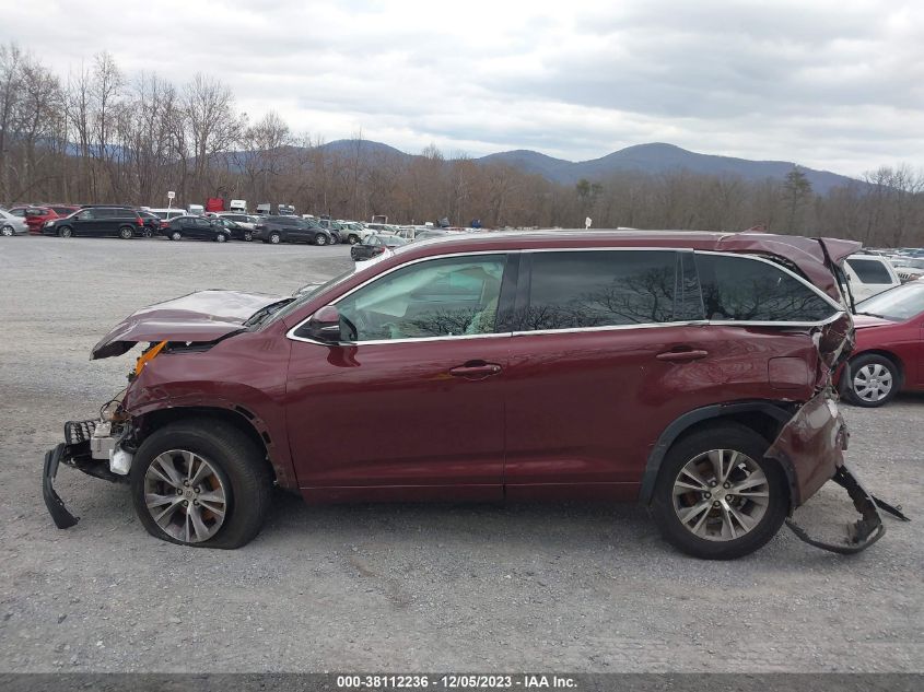 2014 TOYOTA HIGHLANDER LE PLUS V6 - 5TDZKRFH2ES024596