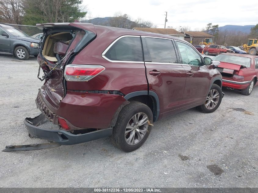 2014 TOYOTA HIGHLANDER LE PLUS V6 - 5TDZKRFH2ES024596