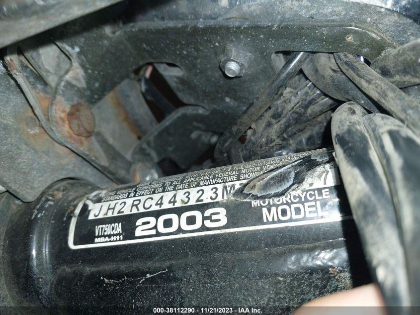 2003 HONDA VT750 CDA JH2RC44323M700987