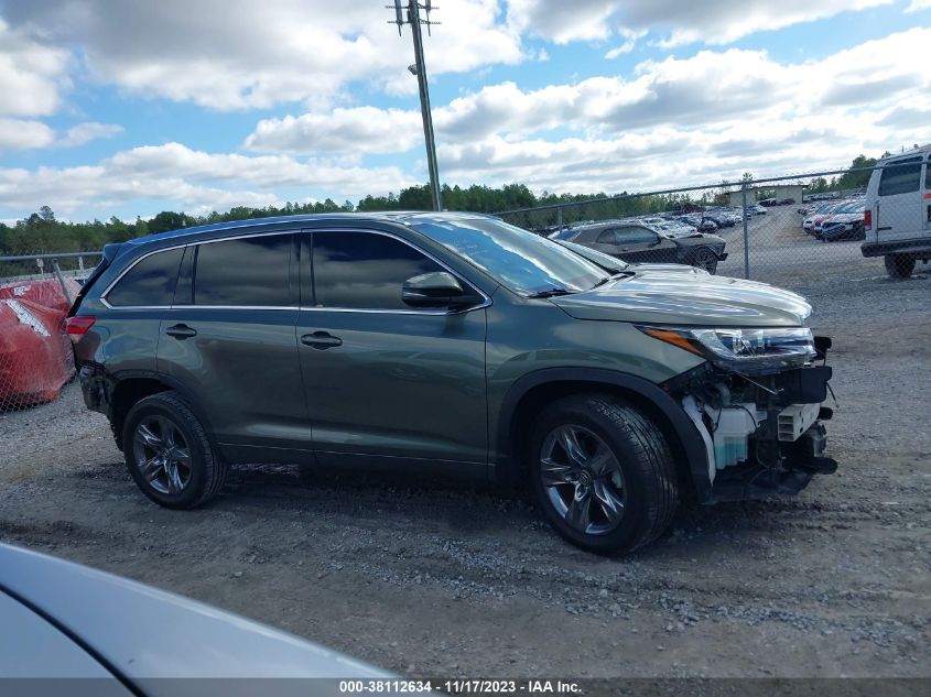 2019 TOYOTA HIGHLANDER LIMITED/LTD PLATINUM - 5TDYZRFH6KS307814