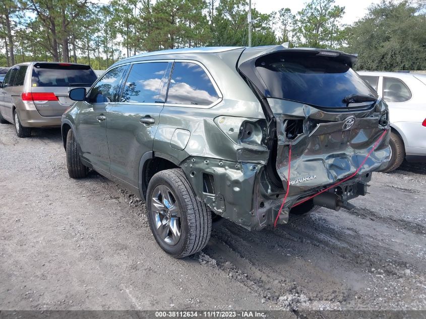 2019 TOYOTA HIGHLANDER LIMITED/LTD PLATINUM - 5TDYZRFH6KS307814