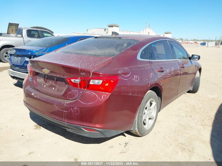 2016 CHEVROLET MALIBU LS - 1G1ZB5ST7GF190837