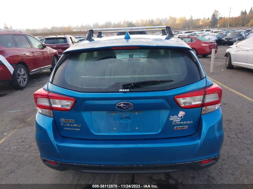 2017 SUBARU IMPREZA 2.0I SPORT - 4S3GTAM63H3718503