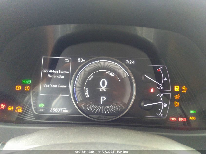 2019 LEXUS UX 250H JTHY6JBHXK2031255