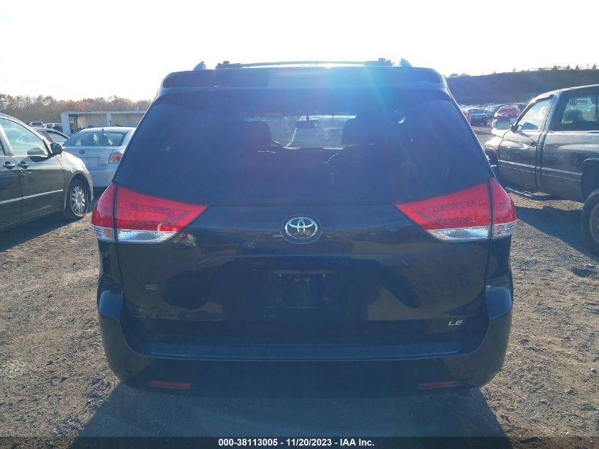 2013 TOYOTA SIENNA LE V6 8 PASSENGER - 5TDKK3DC3DS284851