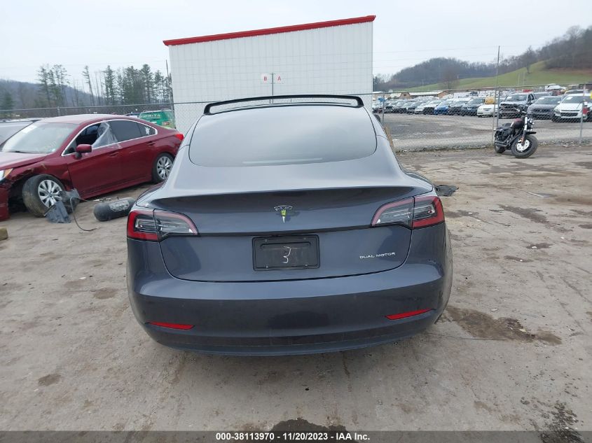 2022 TESLA MODEL 3 LONG RANGE DUAL MOTOR - 5YJ3E1EB6NF256148