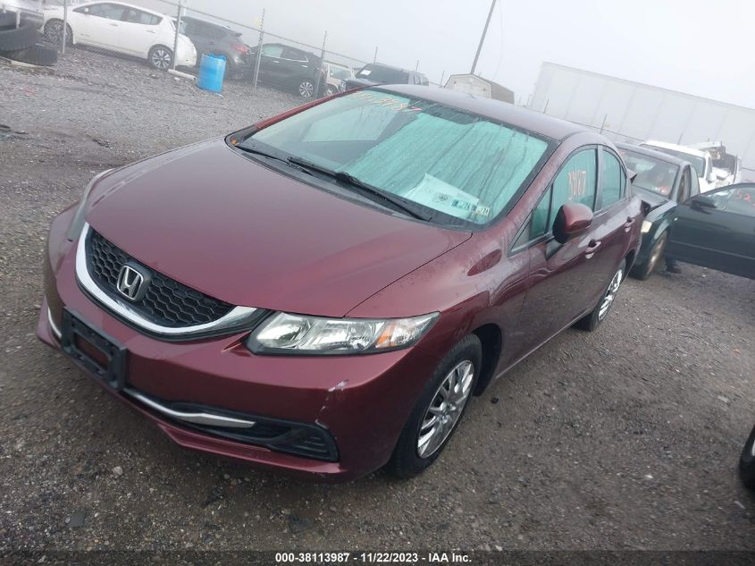 2015 HONDA CIVIC LX - 19XFB2F58FE704031