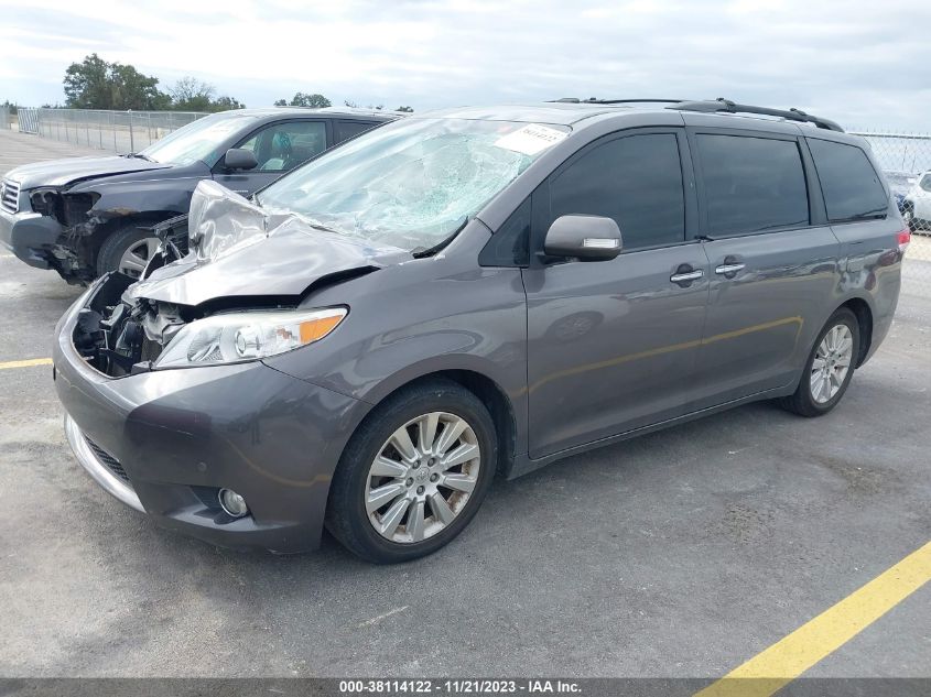 2014 TOYOTA SIENNA LIMITED V6 7 PASSENGER - 5TDYK3DC8ES507669