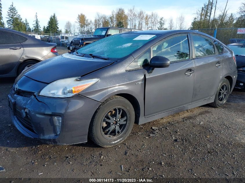 2013 TOYOTA PRIUS FOUR - JTDKN3DU7D5552340