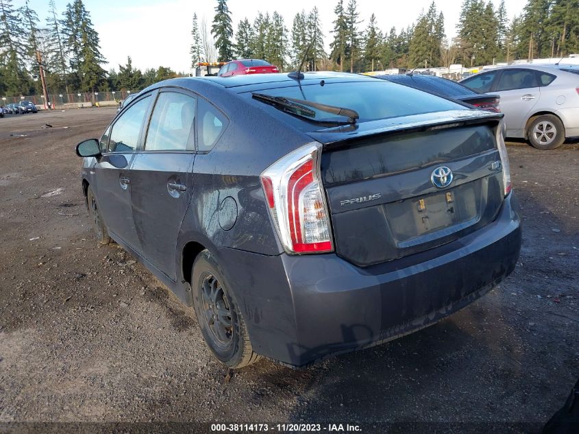 2013 TOYOTA PRIUS FOUR - JTDKN3DU7D5552340