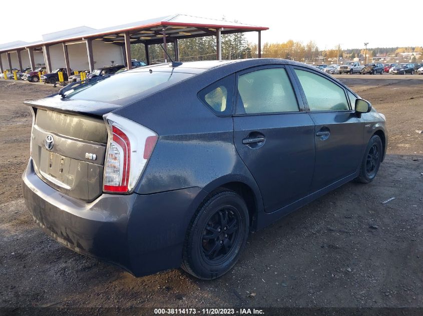 2013 TOYOTA PRIUS FOUR - JTDKN3DU7D5552340