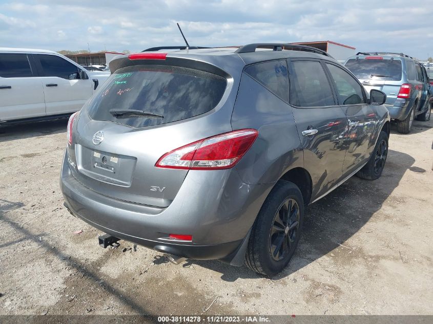 2014 NISSAN MURANO SV - JN8AZ1MUXEW421360