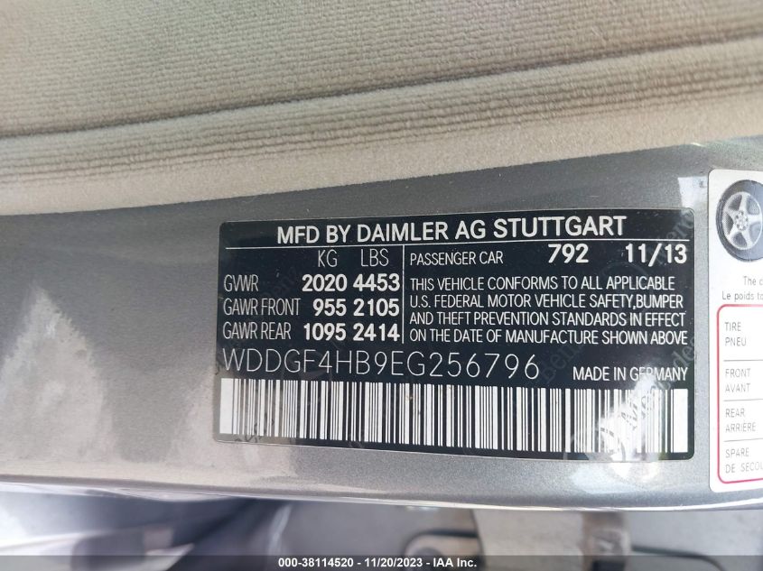2014 MERCEDES-BENZ C 250 LUXURY/SPORT - WDDGF4HB9EG256796