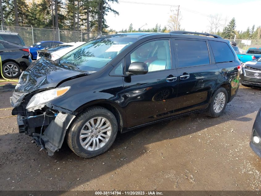 2014 TOYOTA SIENNA XLE V6 8 PASSENGER - 5TDYK3DC1ES409289