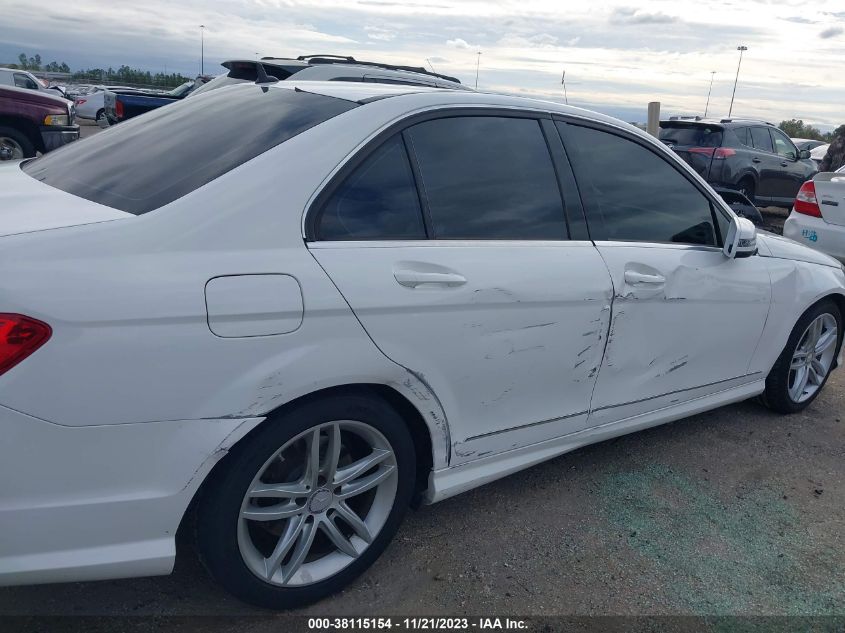 2014 MERCEDES-BENZ C 250 SPORT/LUXURY - WDDGF4HB6ER314691