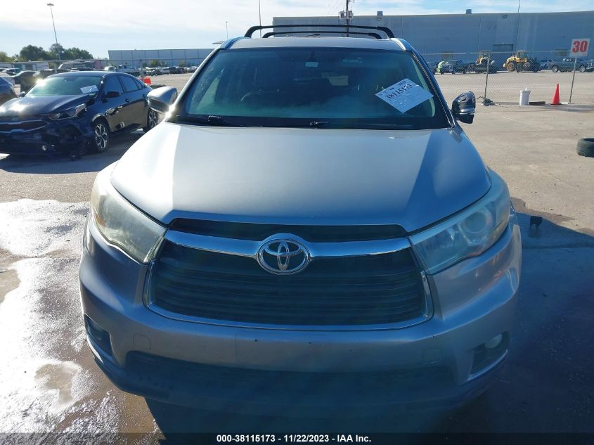 2015 TOYOTA HIGHLANDER XLE V6 - 5TDKKRFH2FS086454