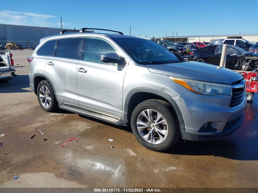 2015 TOYOTA HIGHLANDER XLE V6 - 5TDKKRFH2FS086454