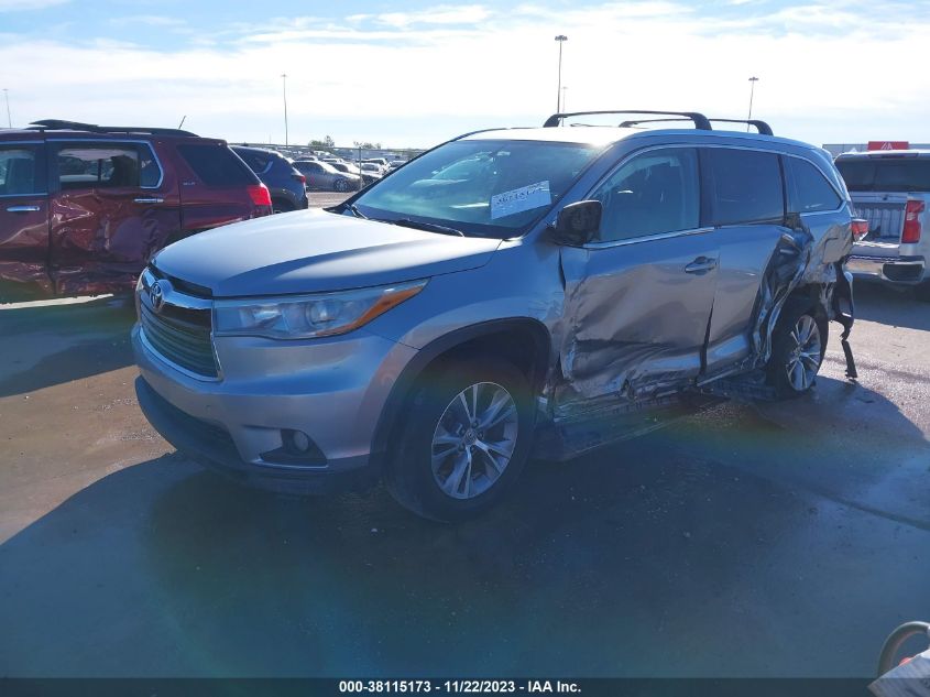 2015 TOYOTA HIGHLANDER XLE V6 - 5TDKKRFH2FS086454