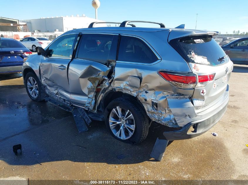 2015 TOYOTA HIGHLANDER XLE V6 - 5TDKKRFH2FS086454