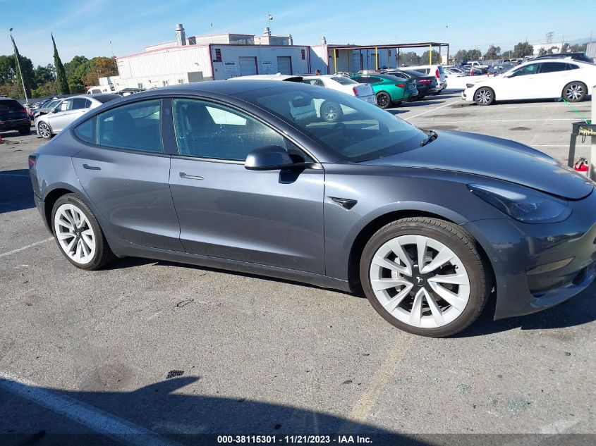 2022 TESLA MODEL 3 REAR-WHEEL DRIVE - 5YJ3E1EA2NF357999