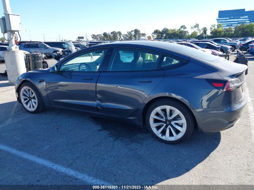 2022 TESLA MODEL 3 REAR-WHEEL DRIVE - 5YJ3E1EA2NF357999