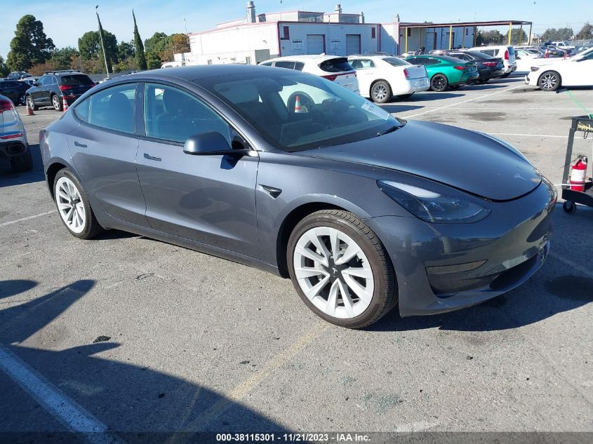 2022 TESLA MODEL 3 REAR-WHEEL DRIVE - 5YJ3E1EA2NF357999