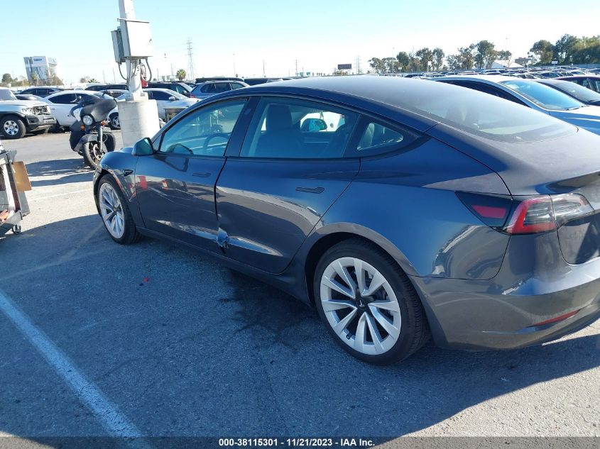 2022 TESLA MODEL 3 REAR-WHEEL DRIVE - 5YJ3E1EA2NF357999