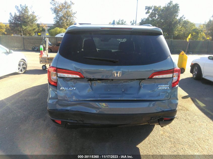 2022 HONDA PILOT SE - 5FNYF6H24NB104929