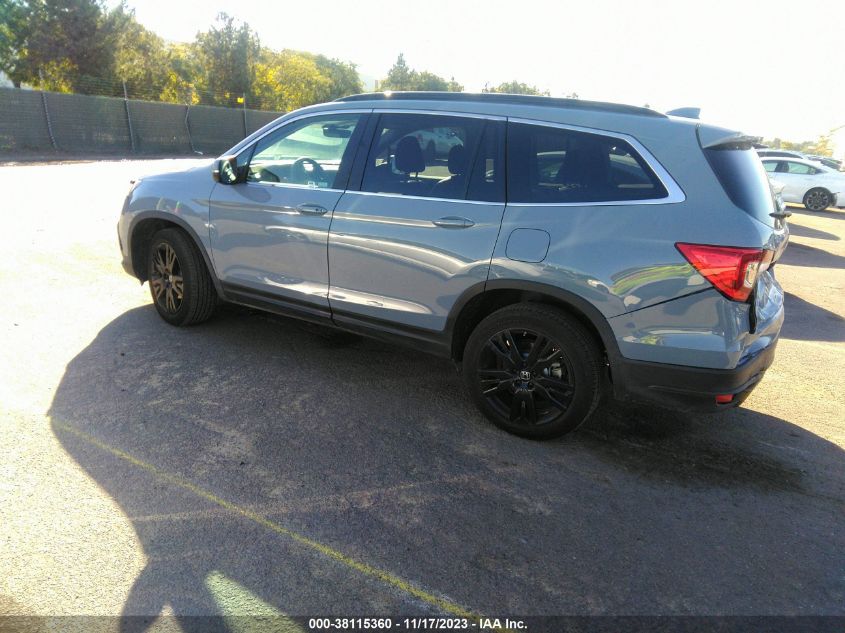 2022 HONDA PILOT SE - 5FNYF6H24NB104929