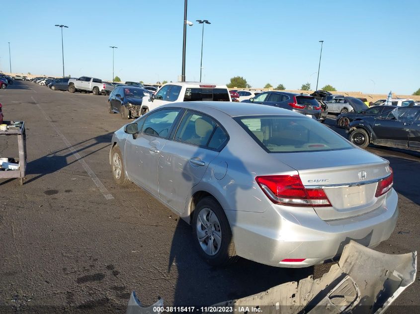 2014 HONDA CIVIC LX - 19XFB2F51EE247867