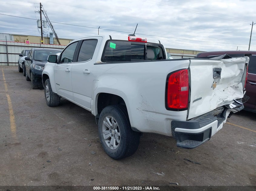 VIN 1GCGSCEAXJ1165027 2018 CHEVROLET COLORADO LT