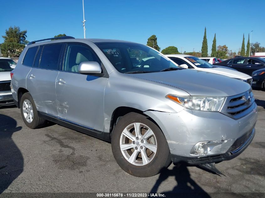 2013 TOYOTA HIGHLANDER SE V6 - 5TDZK3EH9DS110999