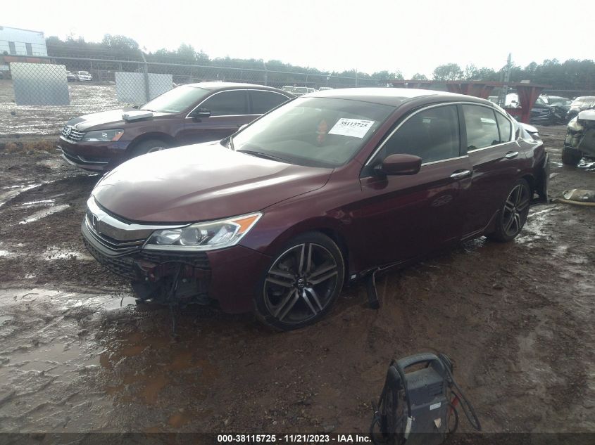 2016 HONDA ACCORD SPORT - 1HGCR2F51GA077399