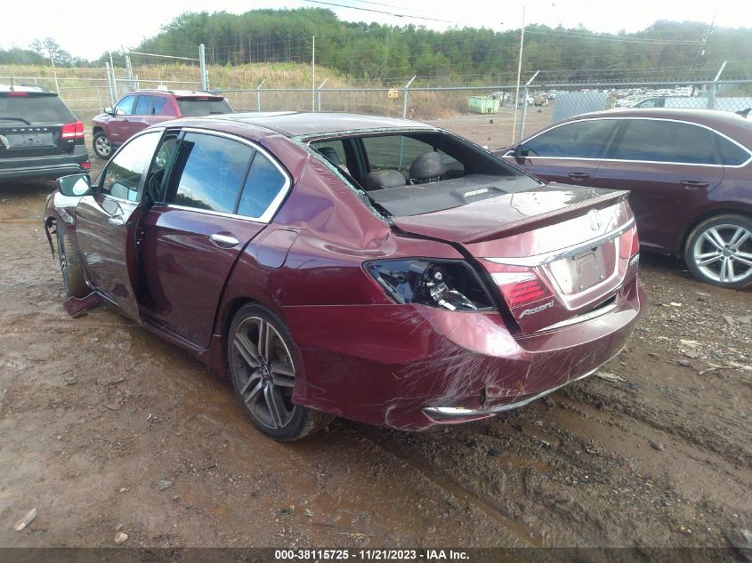 2016 HONDA ACCORD SPORT - 1HGCR2F51GA077399