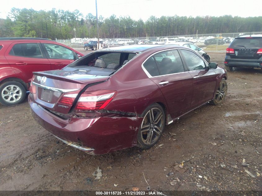 2016 HONDA ACCORD SPORT - 1HGCR2F51GA077399