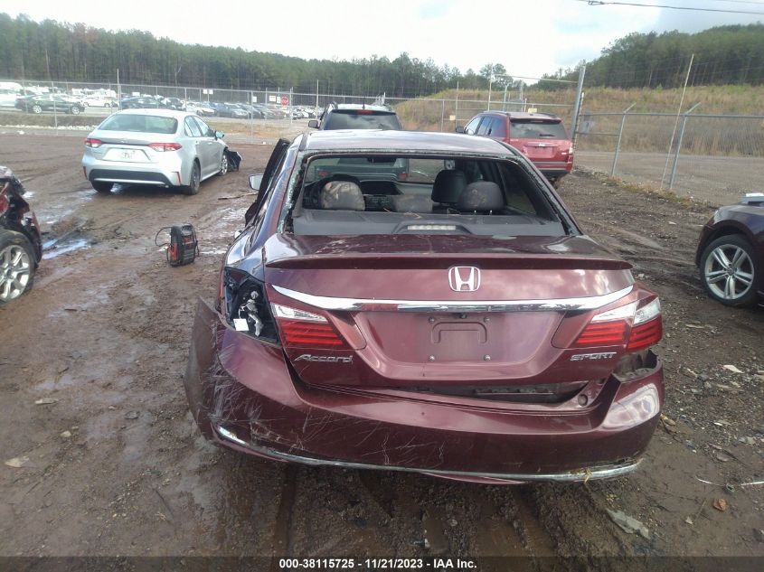 2016 HONDA ACCORD SPORT - 1HGCR2F51GA077399