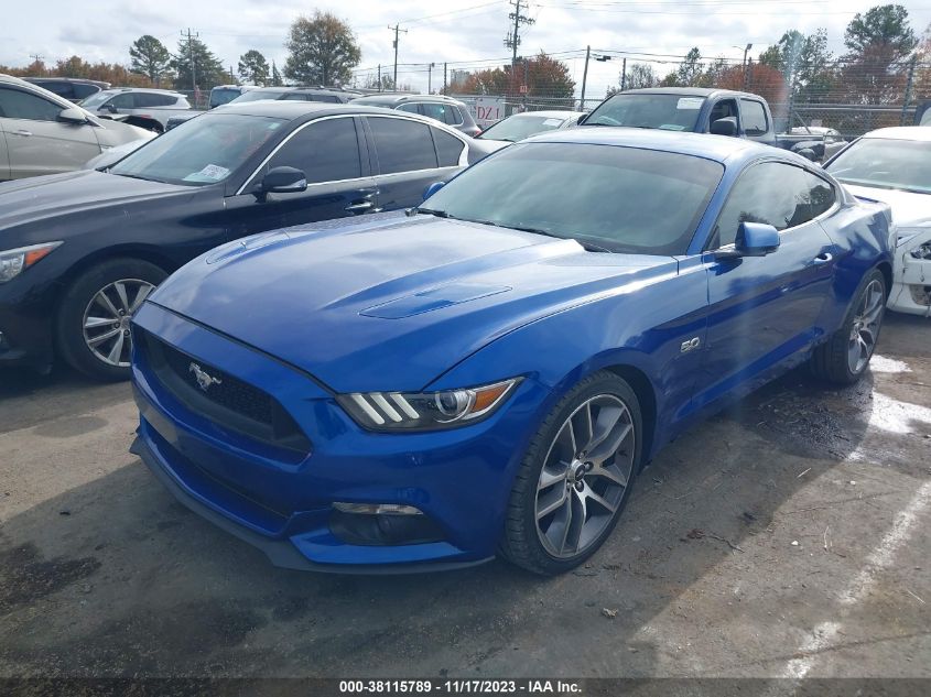 1FA6P8CF5H5301615 2017 FORD MUSTANG, photo no. 2