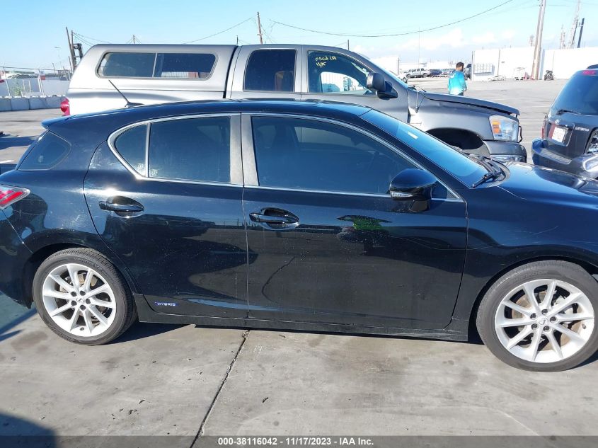 2013 LEXUS CT 200H HYBRID - JTHKD5BH4D2169511