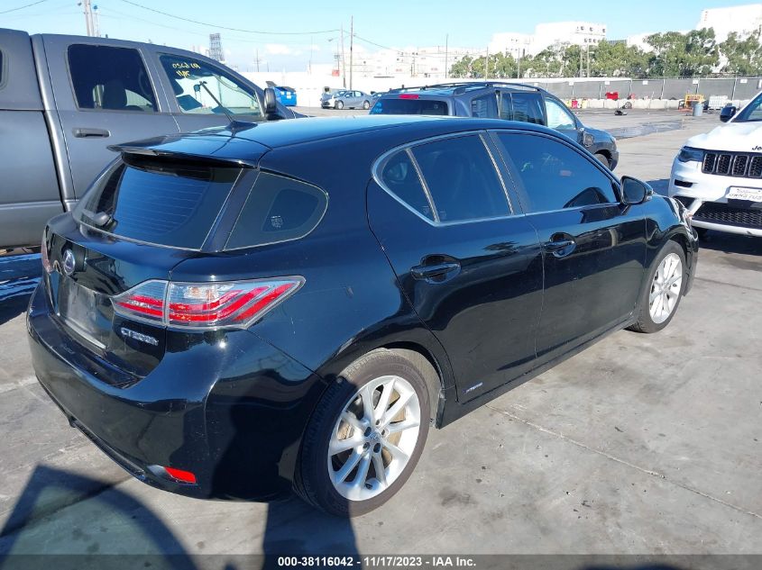 2013 LEXUS CT 200H HYBRID - JTHKD5BH4D2169511