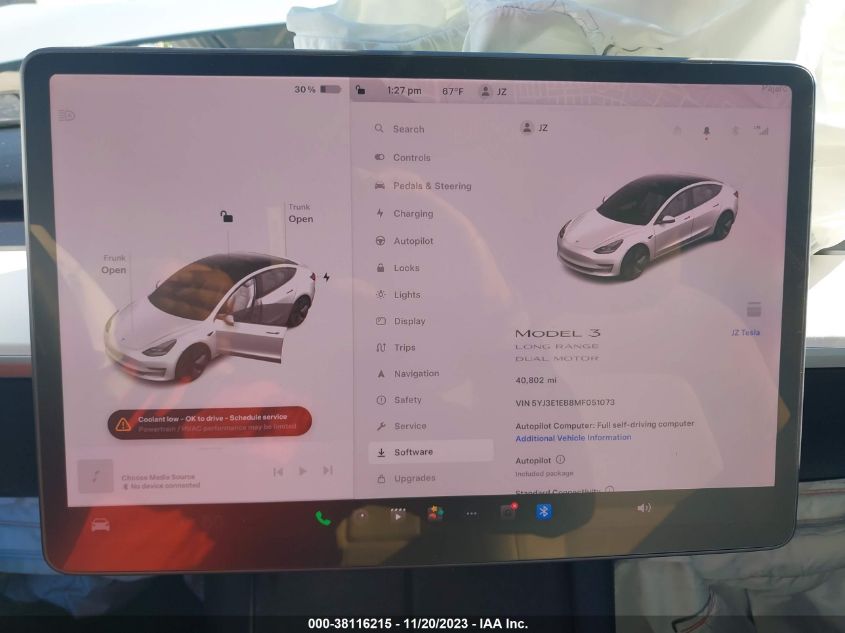 2021 TESLA MODEL 3 LONG RANGE - 5YJ3E1EB8MF051073