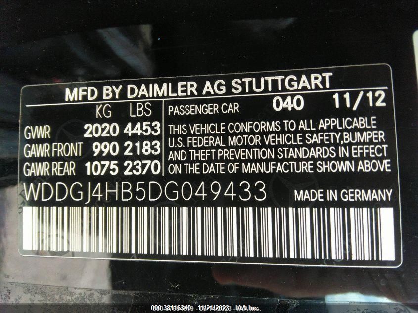 2013 MERCEDES-BENZ C 250 WDDGJ4HB5DG049433