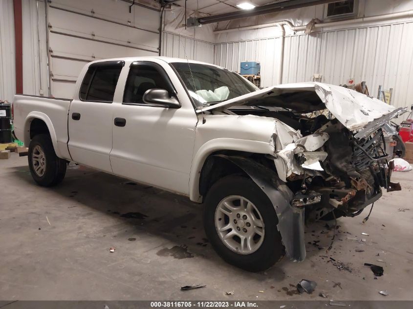 Lot #2541532886 2004 DODGE DAKOTA SLT salvage car