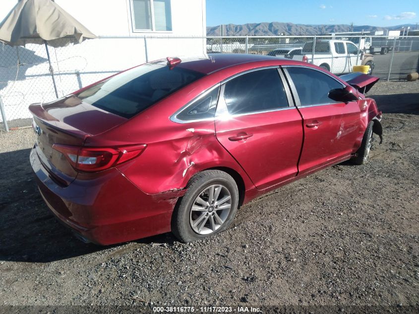 2015 HYUNDAI SONATA SE - 5NPE24AFXFH137114