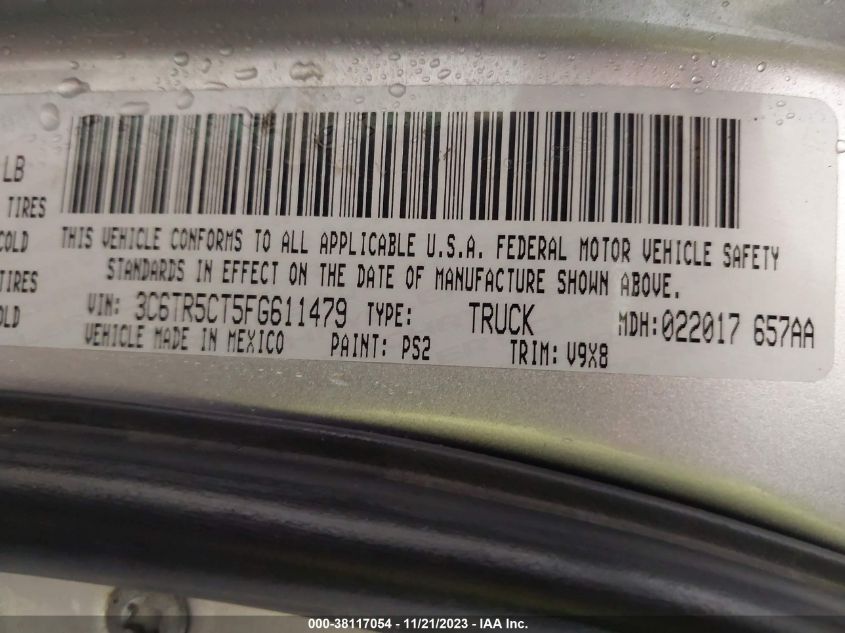 2015 RAM 2500 TRADESMAN - 3C6TR5CT5FG611479
