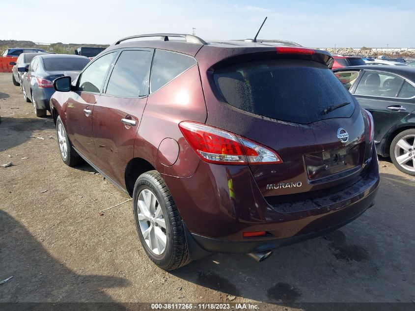2014 NISSAN MURANO SV - JN8AZ1MW4EW524694