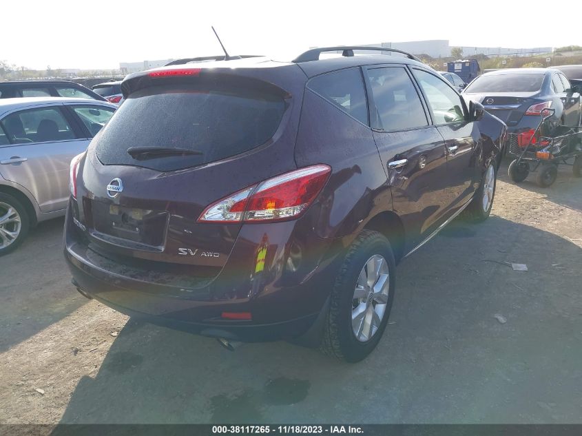 2014 NISSAN MURANO SV - JN8AZ1MW4EW524694